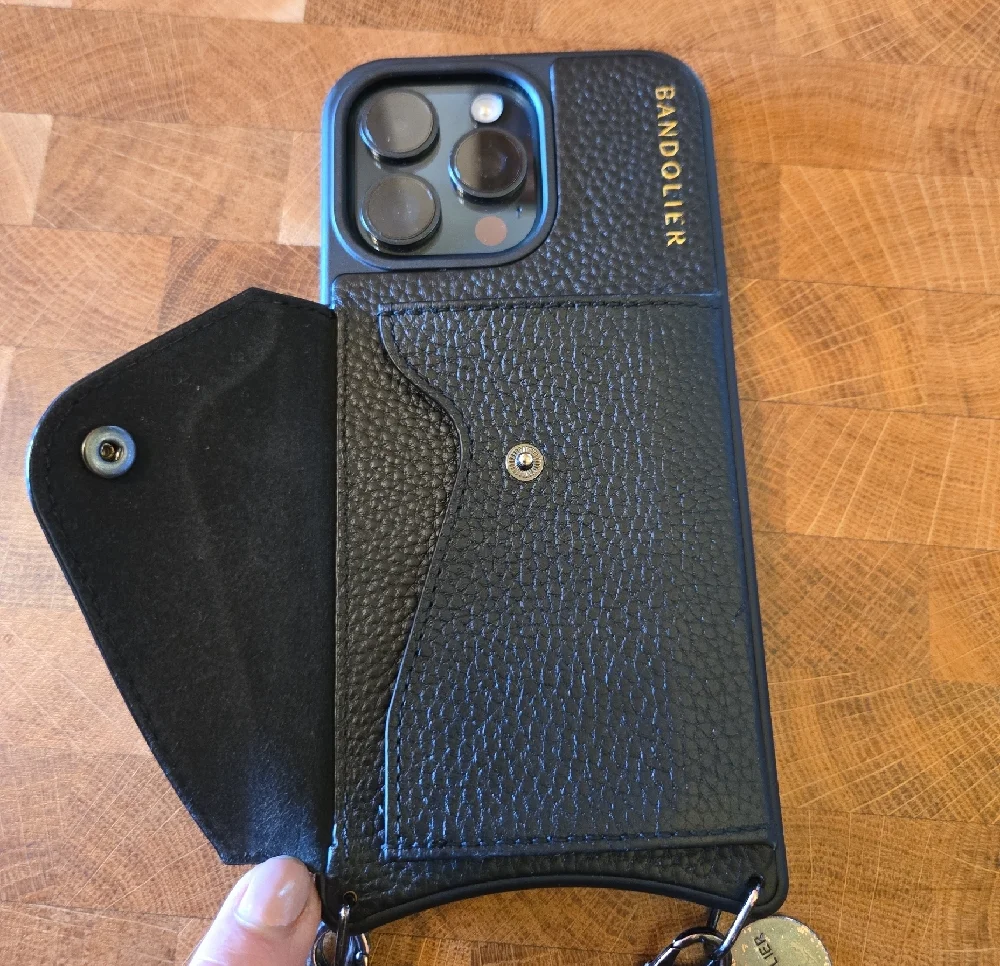 Bandolier Maya
Wristlet Phone Case in Black. - Picture 5 of 10